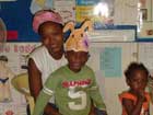 Siphesihle with his mom and little sister