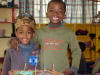 SONGEZO IS FOUR AND HIS BROTHER HELPS HIM TO CELEBRATE !